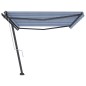 vidaXL Tenda Retrattile Automatica con Palo 500x350 cm Arancio Marrone vidaXL Tenda Retrattile Automatica con Palo 500x350 cm Arancio Marrone