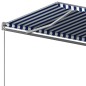 vidaXL Tenda Retrattile Automatica con Palo 500x350 cm Arancio Marrone vidaXL Tenda Retrattile Automatica con Palo 500x350 cm Arancio Marrone