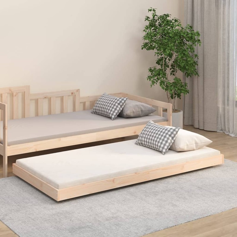 vidaXL Giroletto 90x190 cm in Legno Massello di Pino vidaXL Giroletto 90x190 cm in Legno Massello di Pino