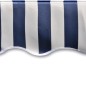 vidaXL Tendone Parasole in Tela Blu e Bianco 350x250 cm vidaXL Tendone Parasole in Tela Blu e Bianco 350x250 cm