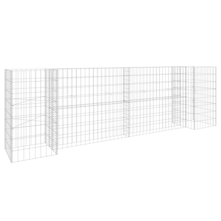 vidaXL Gabbione Fioriera ad "H" in Filo di Acciaio 260x40x80 cm
