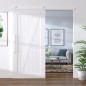 vidaXL Kit Accessori per Porta Scorrevole 200 cm in Acciaio Bianco vidaXL Kit Accessori per Porta Scorrevole 200 cm in Acciaio Bianco