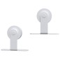 vidaXL Kit Accessori per Porta Scorrevole 200 cm in Acciaio Bianco vidaXL Kit Accessori per Porta Scorrevole 200 cm in Acciaio Bianco