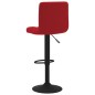 vidaXL Sgabelli da Bar 2 pz Rosso Vino in Velluto vidaXL Sgabelli da Bar 2 pz Rosso Vino in Velluto
