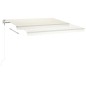 vidaXL Tenda Automatica con Sensore Vento e LED 450x350 cm Crema vidaXL Tenda Automatica con Sensore Vento e LED 450x350 cm Crema