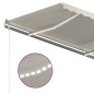 vidaXL Tenda Automatica con Sensore Vento e LED 450x350 cm Crema vidaXL Tenda Automatica con Sensore Vento e LED 450x350 cm Crema
