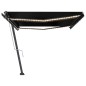 Tenda Automatica con Sensore Vento e LED 500x350 cm Antracite Tenda Automatica con Sensore Vento e LED 500x350 cm Antracite