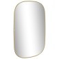 vidaXL Specchio da Parete Dorato 70x45 cm