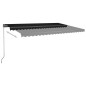 Tenda Automatica con Sensore Vento e LED 500x350 cm Antracite Tenda Automatica con Sensore Vento e LED 500x350 cm Antracite