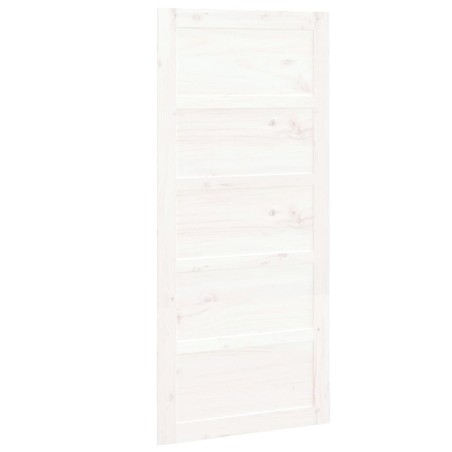 vidaXL Porta del Granaio Bianca 90x1,8x204,5 cm Legno Massello di Pino