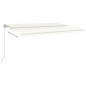 Tenda da Sole Retrattile Manuale 500x350 cm Crema Tenda da Sole Retrattile Manuale 500x350 cm Crema
