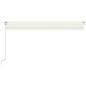 Tenda da Sole Retrattile Manuale 500x350 cm Crema Tenda da Sole Retrattile Manuale 500x350 cm Crema
