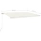 Tenda da Sole Retrattile Manuale 500x350 cm Crema Tenda da Sole Retrattile Manuale 500x350 cm Crema