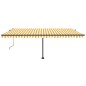 Tenda da Sole Autoportante Automatica 500x350 cm Gialla Bianca Tenda da Sole Autoportante Automatica 500x350 cm Gialla Bianca