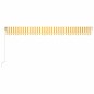 Tenda da Sole Retrattile Manuale LED 600x350 cm Giallo e Bianco Tenda da Sole Retrattile Manuale LED 600x350 cm Giallo e Bianco