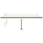 vidaXL Tenda Automatica con Sensore Vento e LED 500x350 cm Crema vidaXL Tenda Automatica con Sensore Vento e LED 500x350 cm Crema