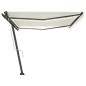vidaXL Tenda Automatica con Sensore Vento e LED 500x350 cm Crema vidaXL Tenda Automatica con Sensore Vento e LED 500x350 cm Crema