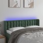 vidaXL Testiera a LED Verde Scuro 147x16x78/88 cm in Velluto vidaXL Testiera a LED Verde Scuro 147x16x78/88 cm in Velluto