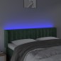 vidaXL Testiera a LED Verde Scuro 147x16x78/88 cm in Velluto vidaXL Testiera a LED Verde Scuro 147x16x78/88 cm in Velluto