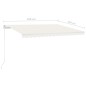 Tenda da Sole Retrattile Manuale 450x350 cm Crema Tenda da Sole Retrattile Manuale 450x350 cm Crema