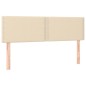 vidaXL Giroletto a Molle con Materasso Crema 140x19 cm in Tessuto