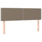 vidaXL Giroletto a Molle con Materasso Tortora 140x190 cm in Tessuto