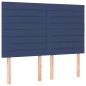 vidaXL Giroletto a Molle con Materasso Blu 140x190 cm in Tessuto