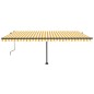 Tenda Automatica con Sensore Vento LED 500x350 cm Gialla Bianca Tenda Automatica con Sensore Vento LED 500x350 cm Gialla Bianca
