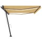 Tenda Automatica con Sensore Vento LED 500x350 cm Gialla Bianca Tenda Automatica con Sensore Vento LED 500x350 cm Gialla Bianca
