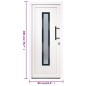 Porta Ingresso Bianca 88x200 cm in PVC Porta Ingresso Bianca 88x200 cm in PVC