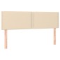 vidaXL Giroletto a Molle con Materasso Crema 140x19 cm in Tessuto