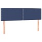 vidaXL Giroletto a Molle con Materasso Blu 140x190 cm in Tessuto
