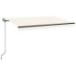 vidaXL Tenda da Sole Retrattile Automatica 450x350 cm Crema vidaXL Tenda da Sole Retrattile Automatica 450x350 cm Crema