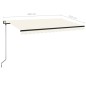 vidaXL Tenda da Sole Retrattile Automatica 450x350 cm Crema vidaXL Tenda da Sole Retrattile Automatica 450x350 cm Crema