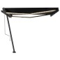 vidaXL Tenda Automatica con Sensore Vento e LED 450x350 cm Antracite vidaXL Tenda Automatica con Sensore Vento e LED 450x350 cm Antracite