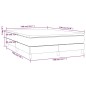vidaXL Giroletto a Molle con Materasso Blu 140x190 cm in Tessuto