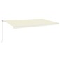 Tenda da Sole Retrattile Manuale 600x350 cm Crema