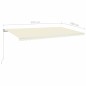 Tenda da Sole Retrattile Manuale 600x350 cm Crema