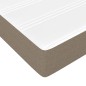vidaXL Giroletto a Molle con Materasso Tortora 140x190 cm in Tessuto