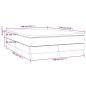vidaXL Giroletto a Molle con Materasso Tortora 140x190 cm in Tessuto