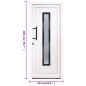 Porta Ingresso Bianca 88x200 cm in PVC Porta Ingresso Bianca 88x200 cm in PVC