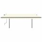 Tenda Automatica con Sensore Vento e LED 5x3 m Crema Tenda Automatica con Sensore Vento e LED 5x3 m Crema