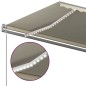 Tenda Automatica con Sensore Vento e LED 5x3 m Crema Tenda Automatica con Sensore Vento e LED 5x3 m Crema