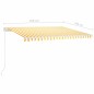 Tenda da Sole Retrattile Manuale 450x350 cm Gialla e Bianca Tenda da Sole Retrattile Manuale 450x350 cm Gialla e Bianca