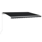 Tenda da Sole Retrattile Manuale 450x350 cm Antracite Tenda da Sole Retrattile Manuale 450x350 cm Antracite