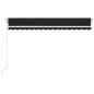 Tenda da Sole Retrattile Manuale 450x350 cm Antracite Tenda da Sole Retrattile Manuale 450x350 cm Antracite