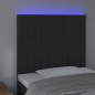Testiera a LED nero 90x5x118/128 cm in Velluto Testiera a LED nero 90x5x118/128 cm in Velluto