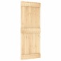 vidaXL Porta Scorrevole con Set Hardware 80x210 cm Legno Massello Pino vidaXL Porta Scorrevole con Set Hardware 80x210 cm Legno Massello Pino