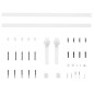 vidaXL Porta Scorrevole con Set Hardware 80x210 cm Legno Massello Pino vidaXL Porta Scorrevole con Set Hardware 80x210 cm Legno Massello Pino