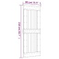 vidaXL Porta Scorrevole con Set Hardware 80x210 cm Legno Massello Pino vidaXL Porta Scorrevole con Set Hardware 80x210 cm Legno Massello Pino